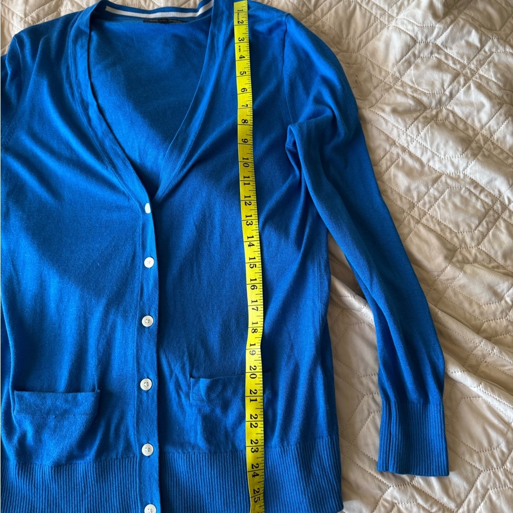 Banana Republic S Blue Knit Lightweight Cardigan Sweater - Picture 9 of 9